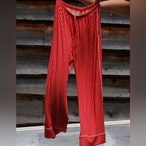 Aerie Off Duty Trousers PJ w/ Comfortable Smocked Waistband Wide Leg Sz. M